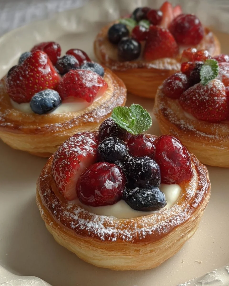 Mini Danish Fruit Tart Pastry