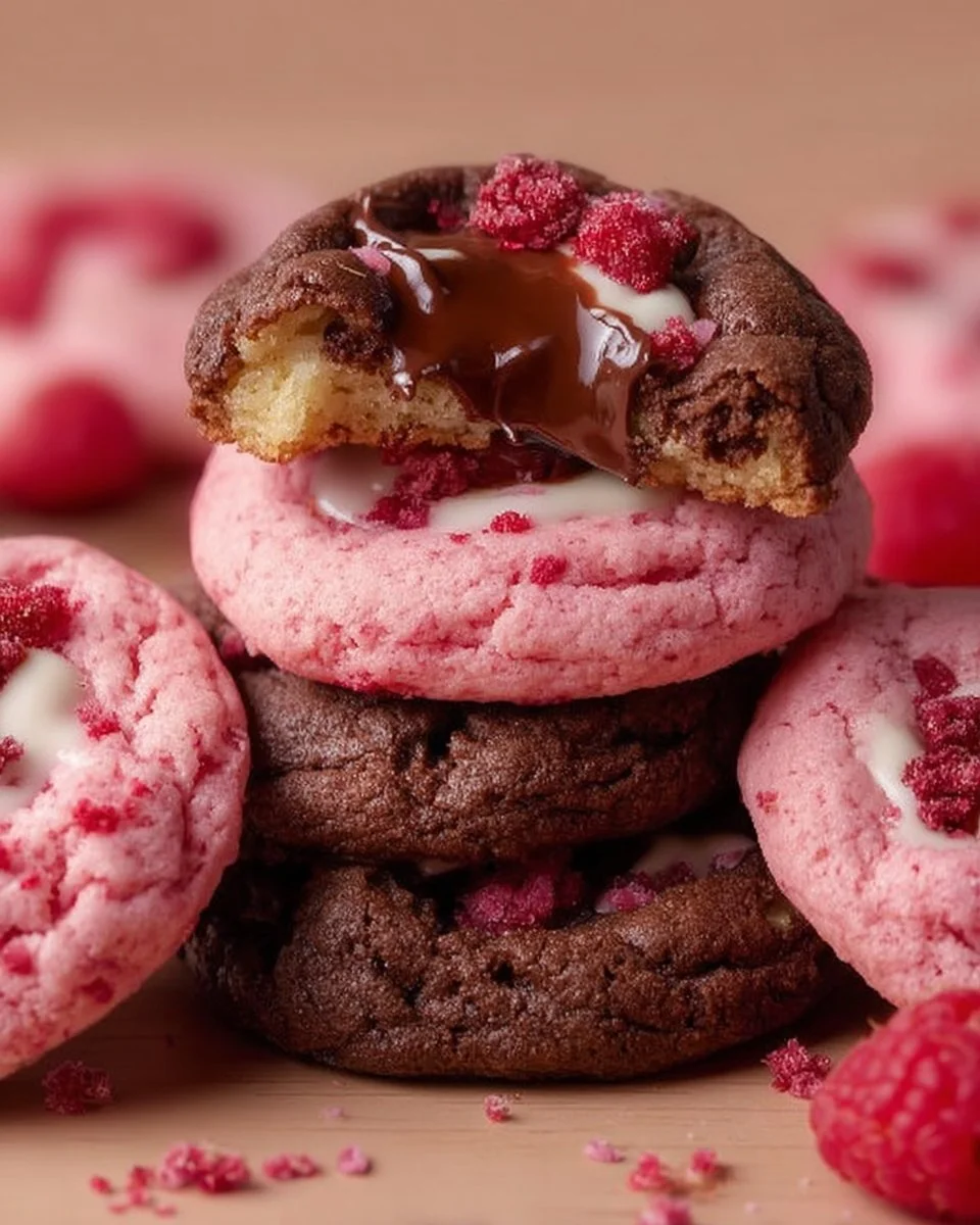 Valentine Ganache Cookies
