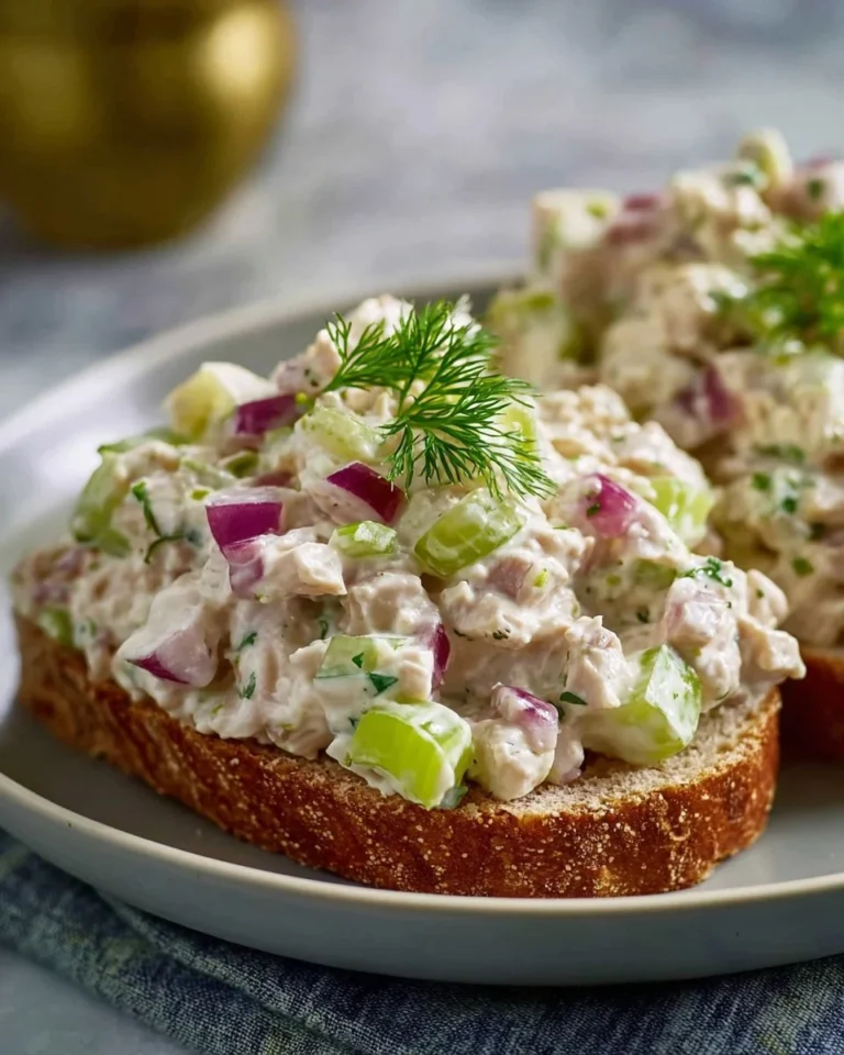 Healthy cottage cheese tuna salad in a bowl with fresh vegetables