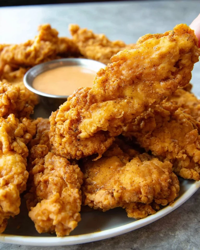 Raising Cane's chicken tenders served with dipping sauce