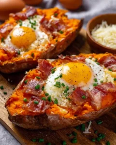 St. Patrick's Day breakfast featuring a sweet potato dish