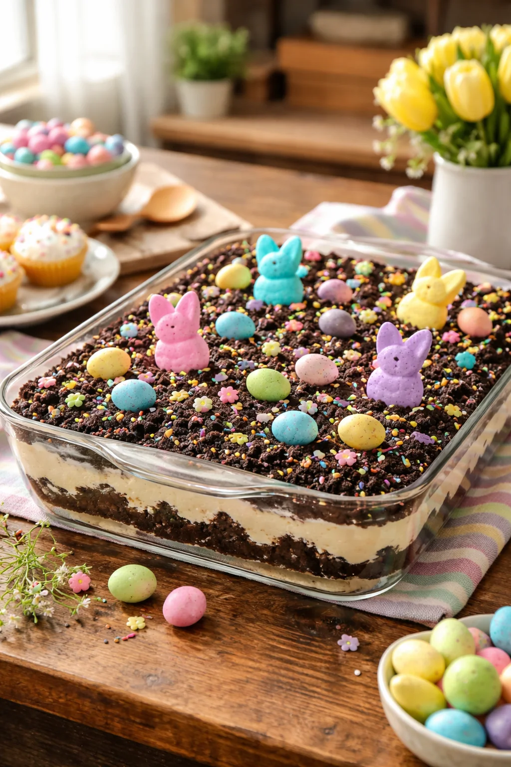Easter Dirt Cake Casserole