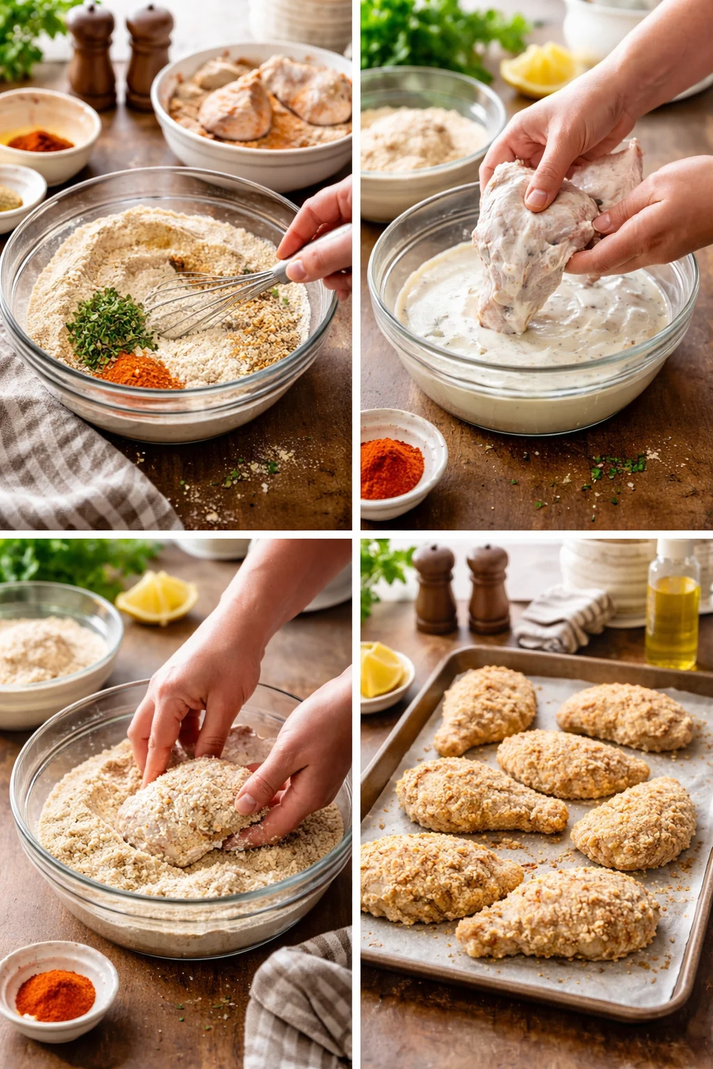 Buttermilk Ranch Oven Fried Chicken