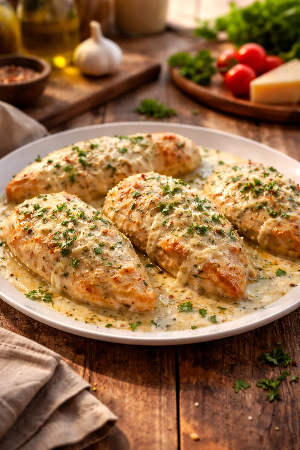 Creamy Baked Chicken Breasts