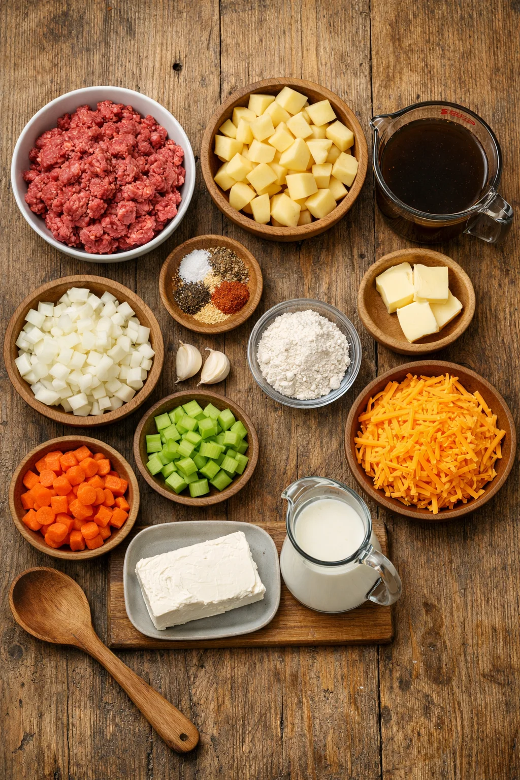 Crock Pot Cheeseburger Soup