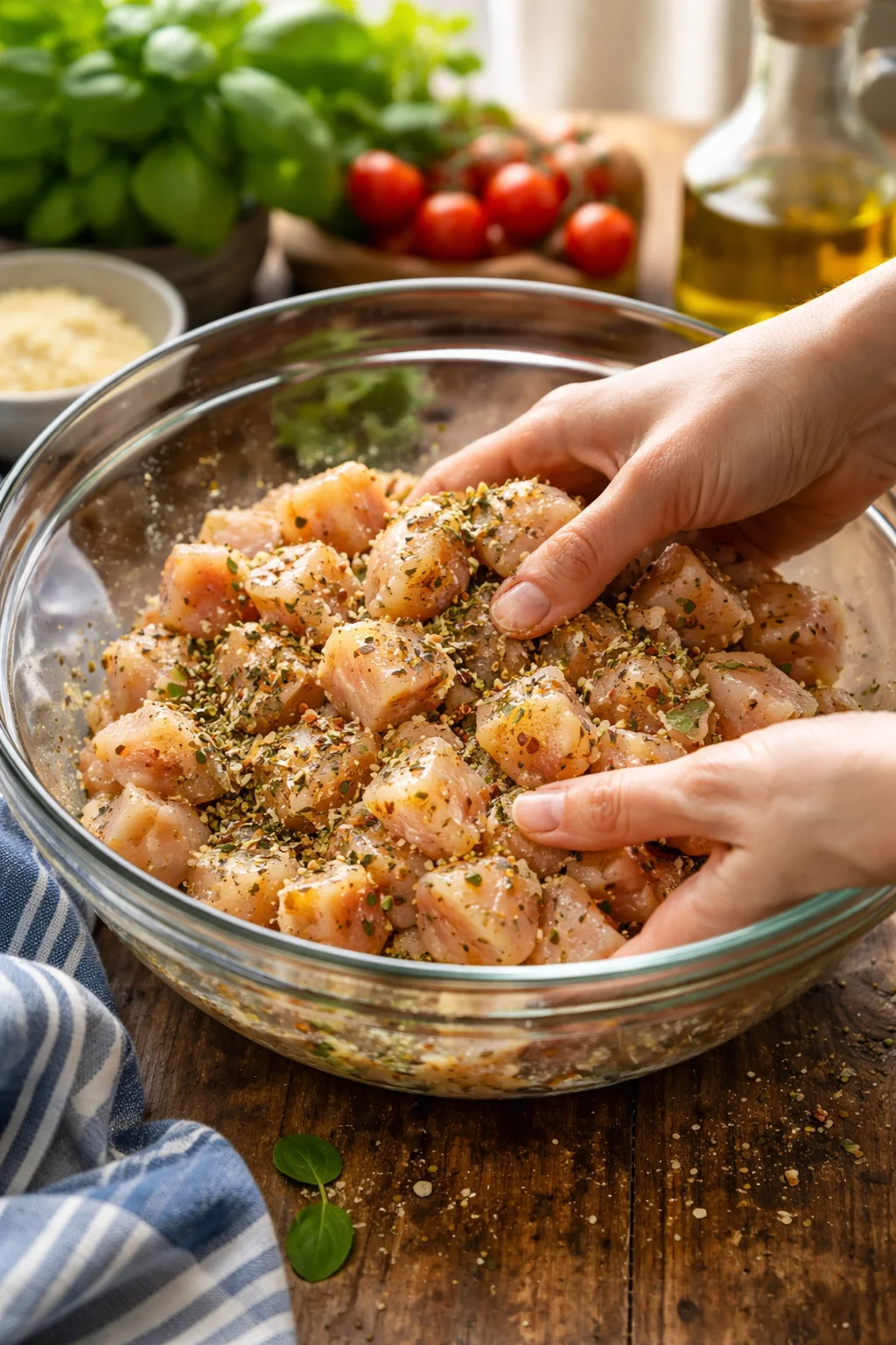 Dump-and-Bake Chicken Parmesan Casserole