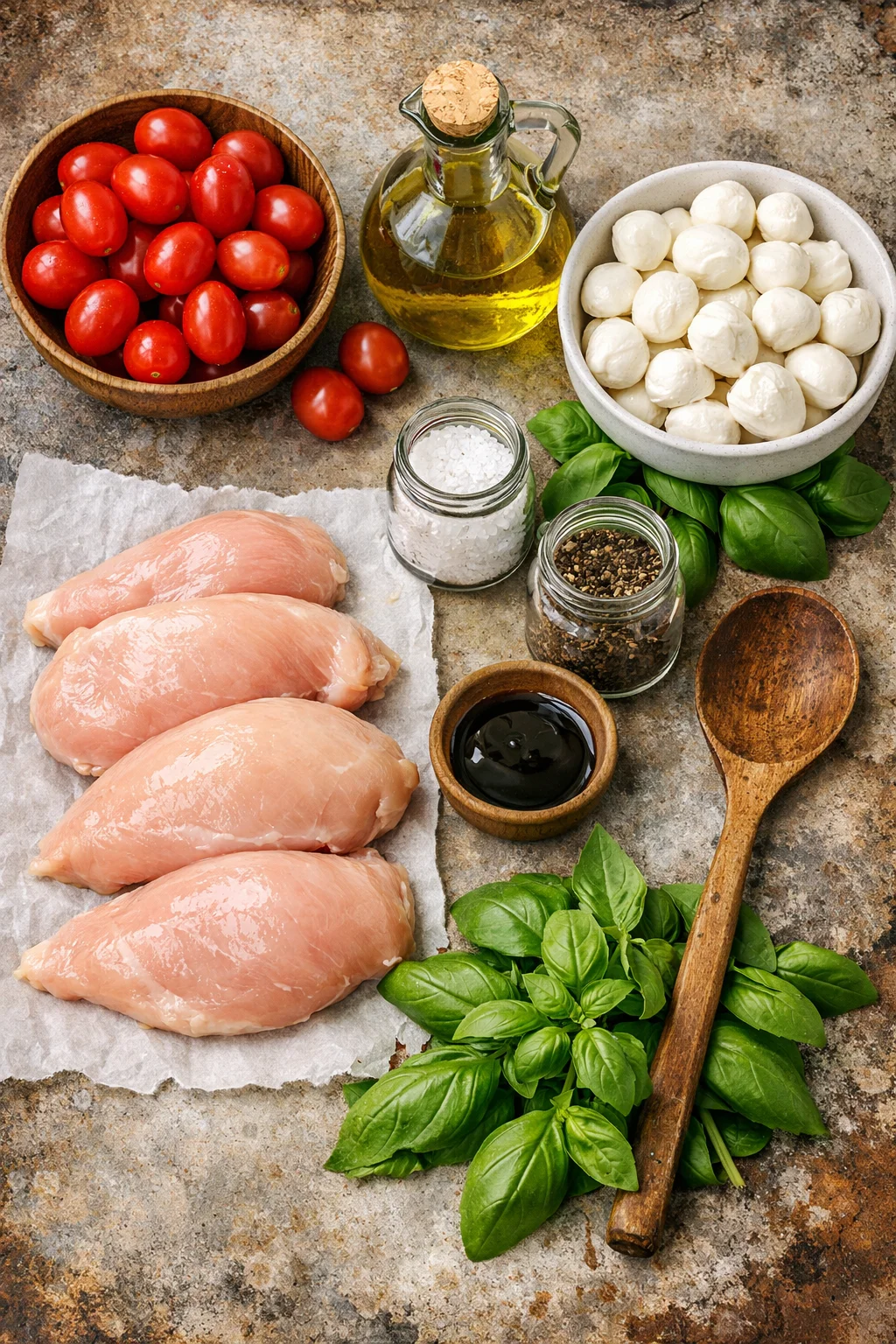 Easy Baked Caprese Chicken