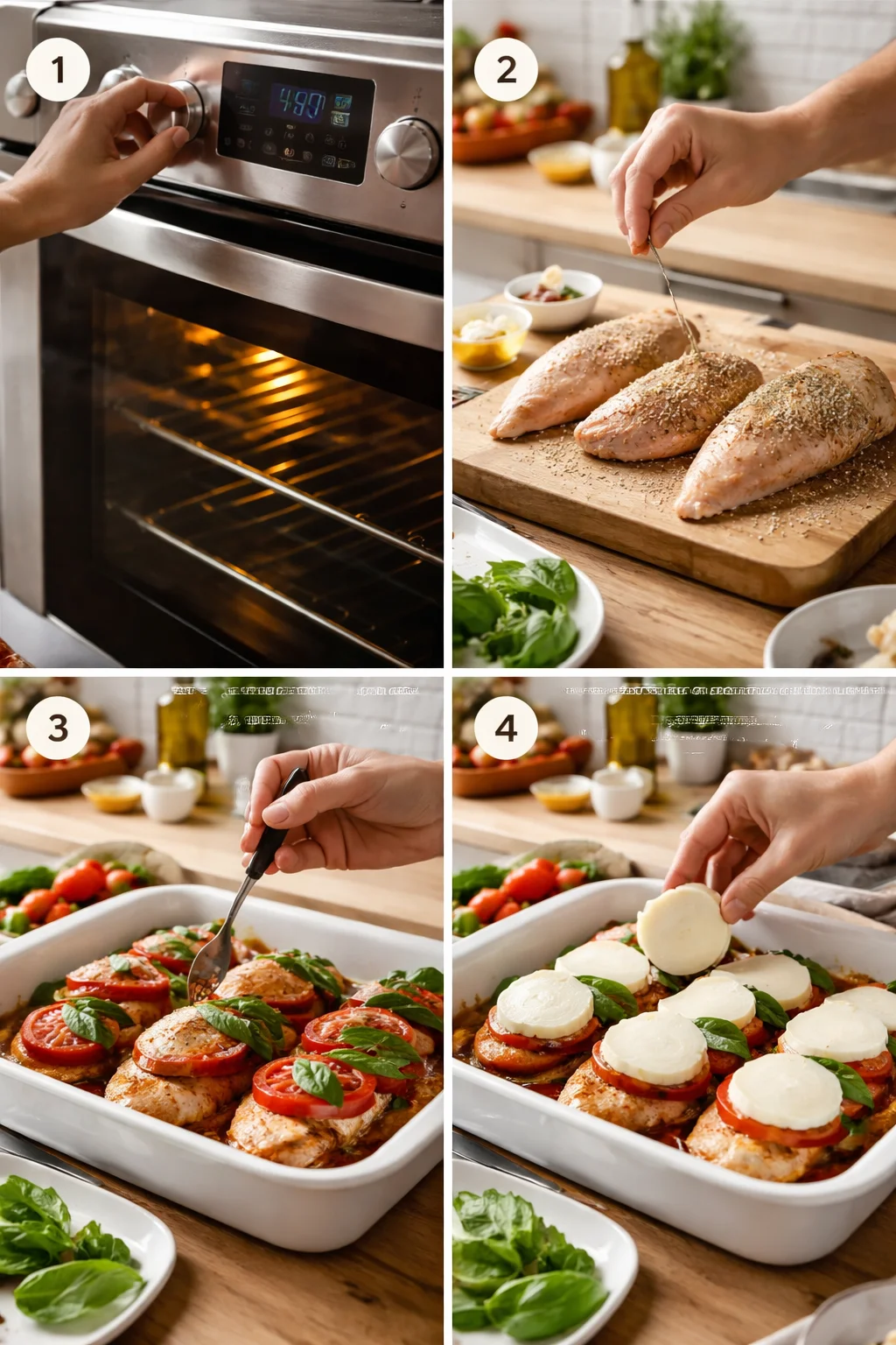 Easy Baked Caprese Chicken