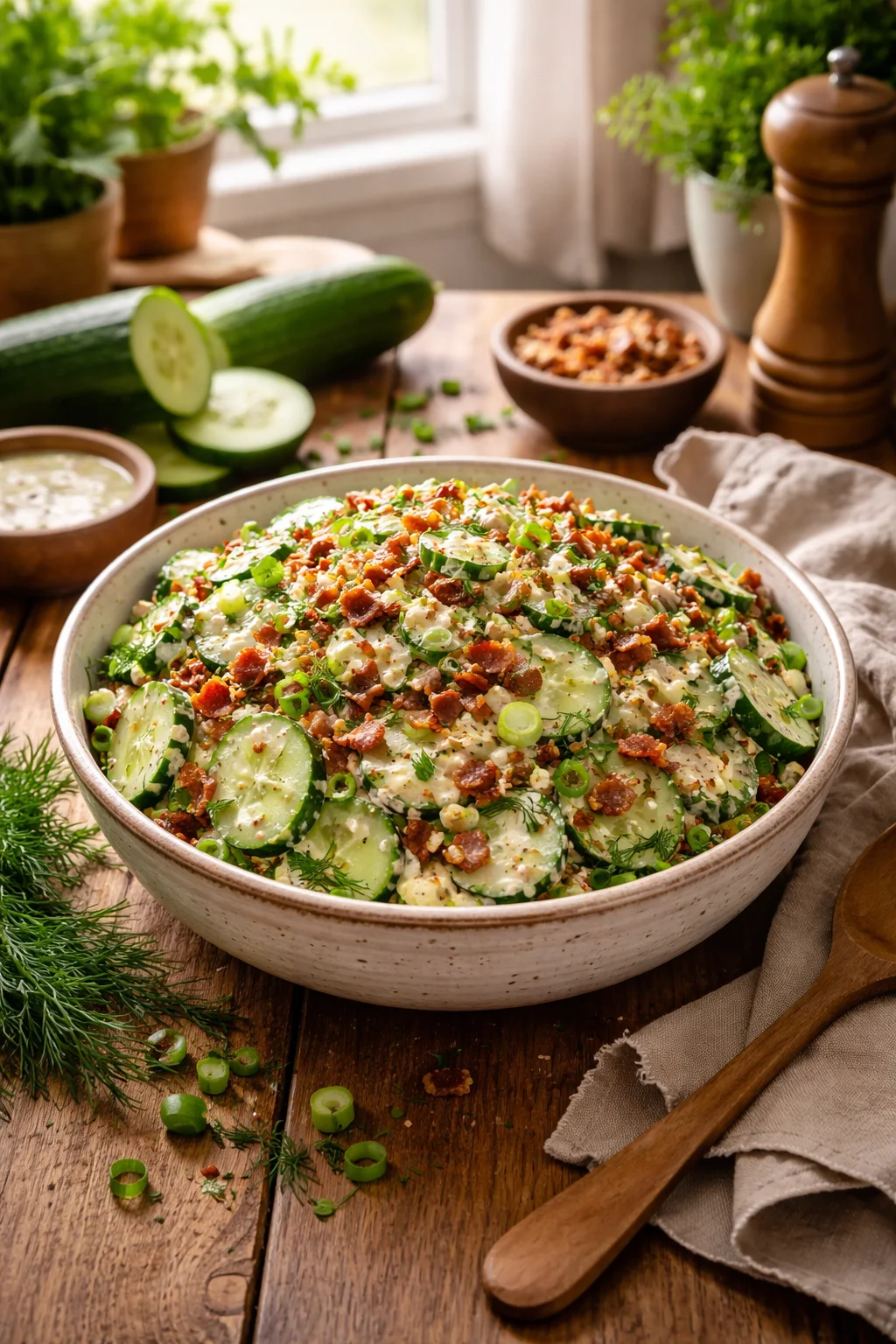 Easy Cucumber Ranch Crack Salad