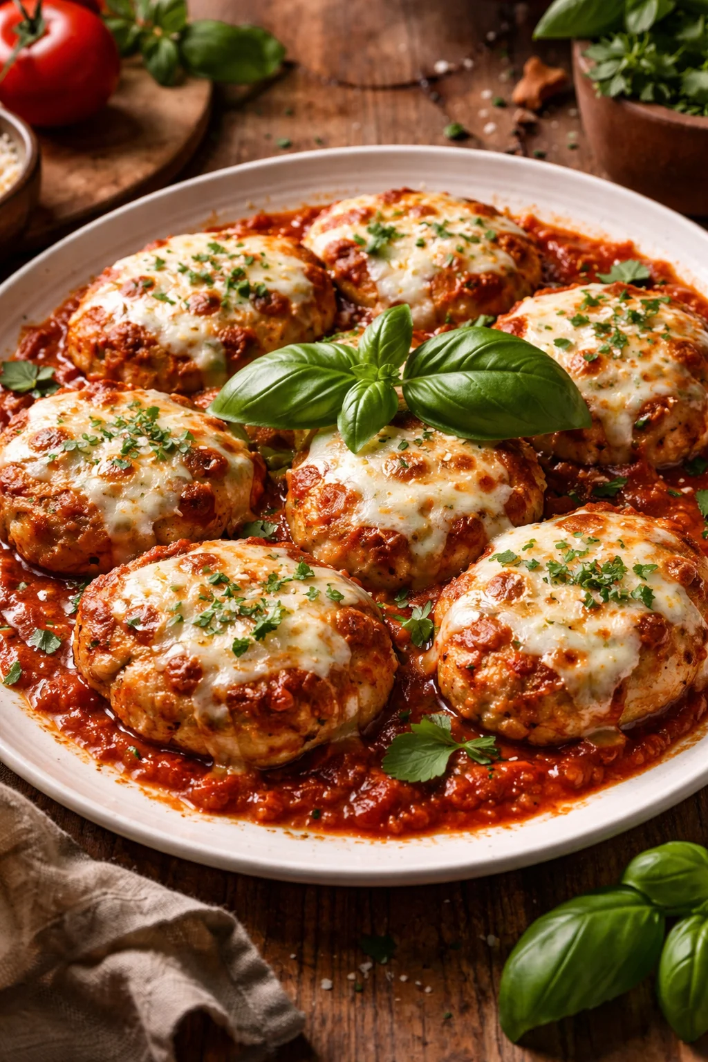 Ground Chicken Parmesan