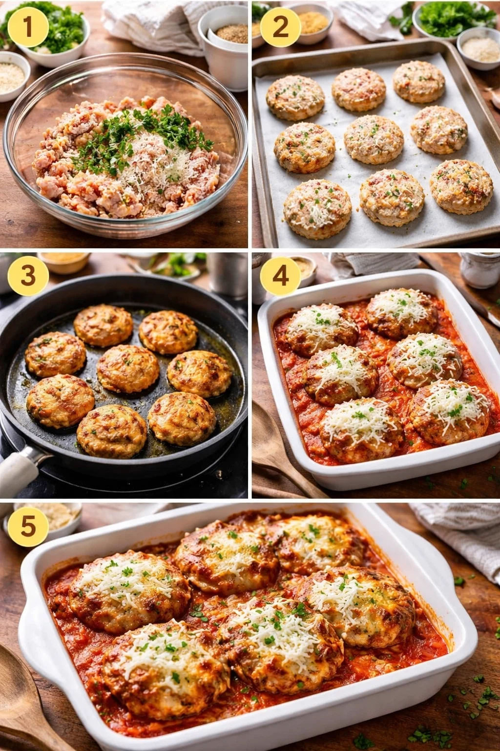 Ground Chicken Parmesan