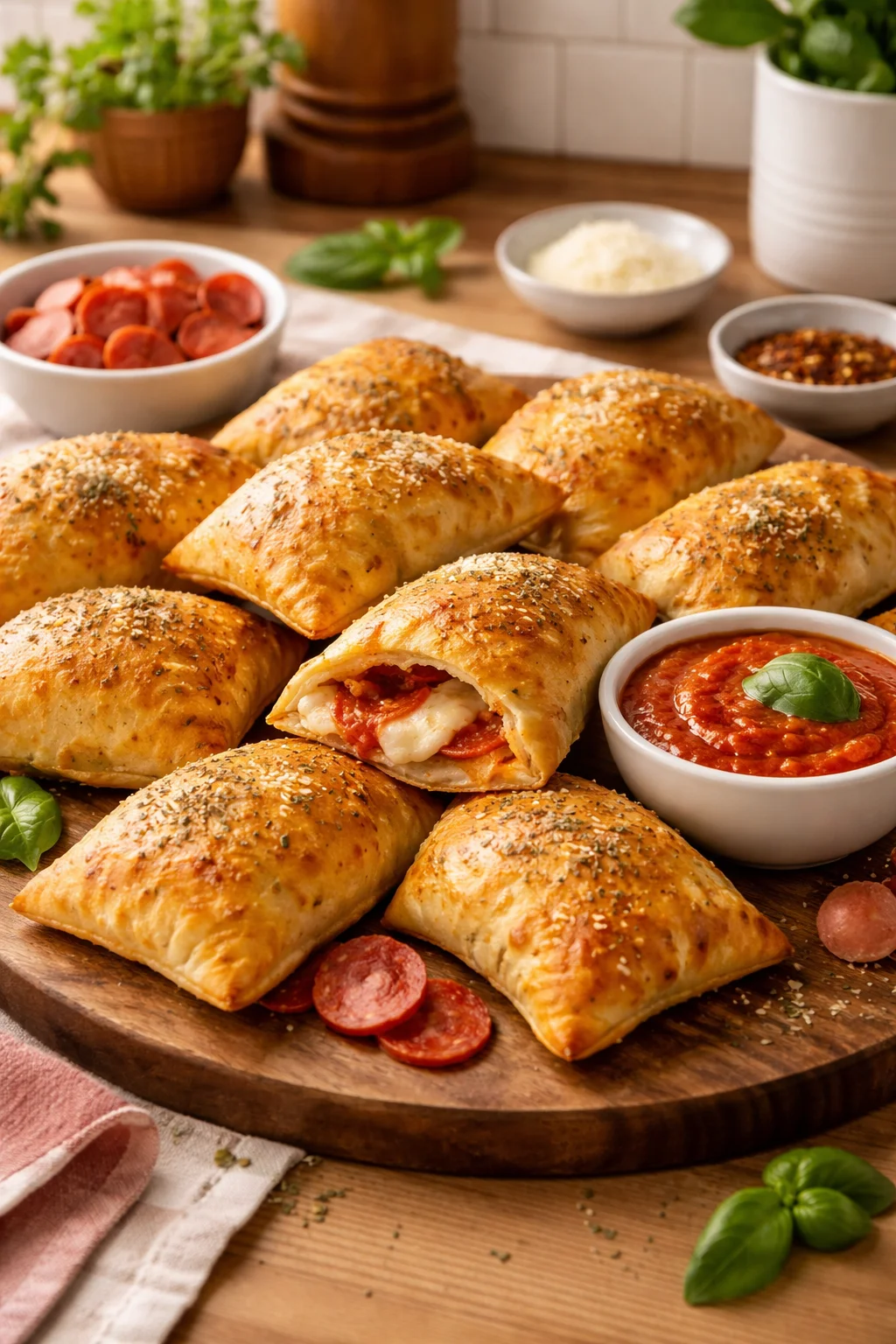 Homemade Pizza Pockets for Kids