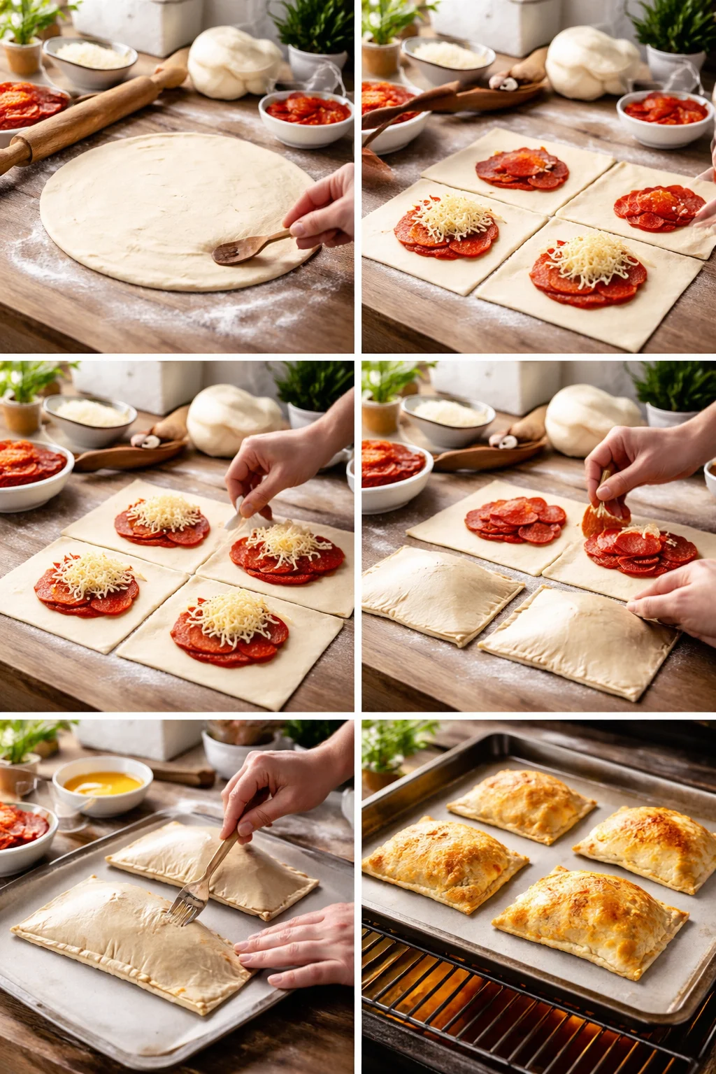 Homemade Pizza Pockets for Kids