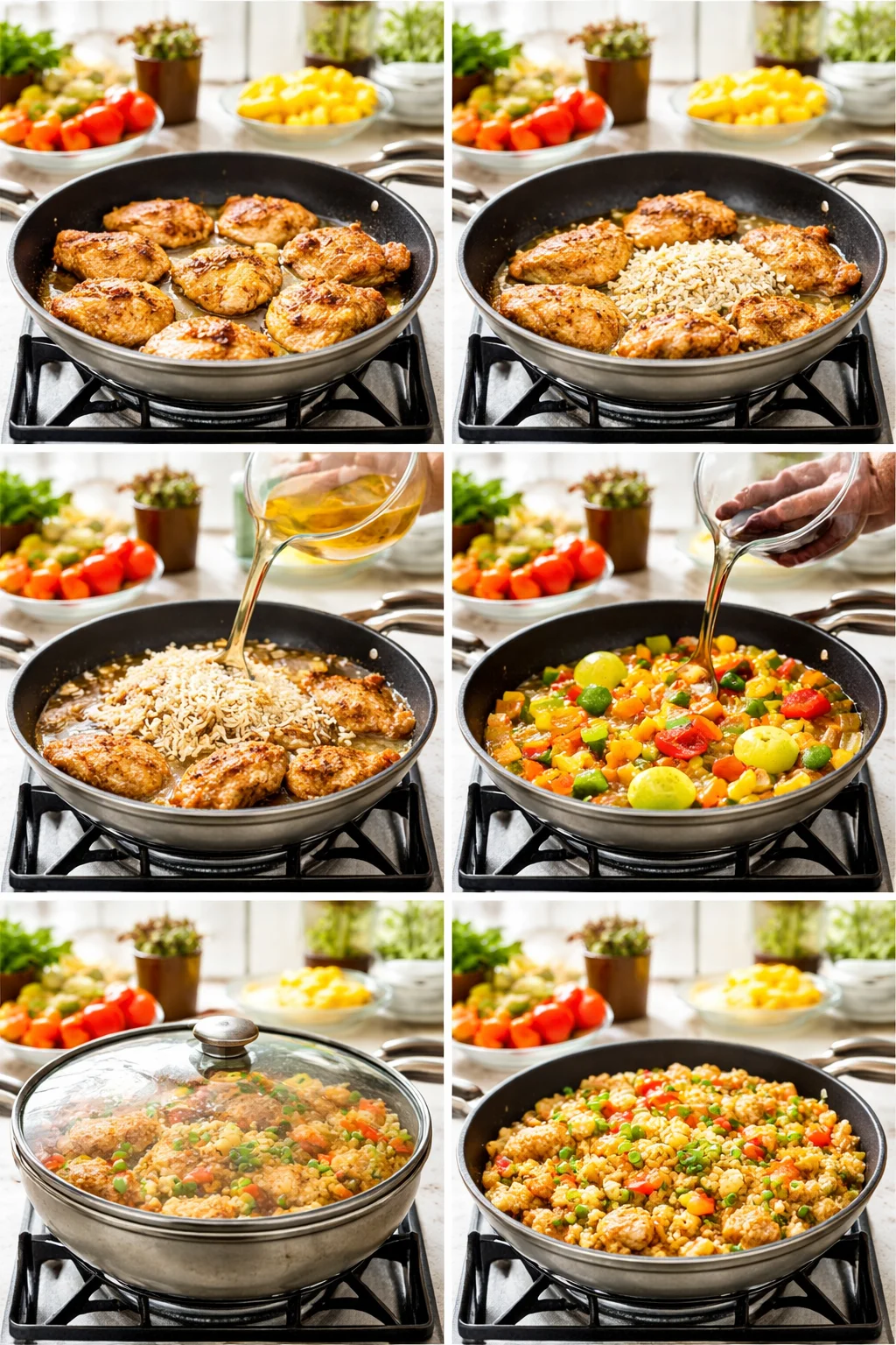 One-Pan Pineapple Chicken & Rice