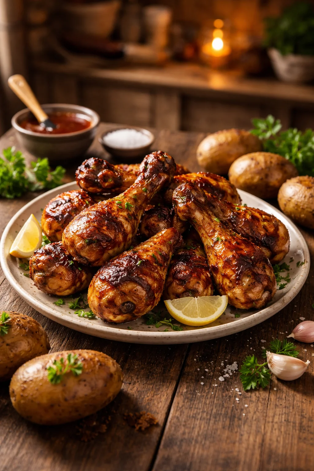 Sweet and Smokey Drumsticks